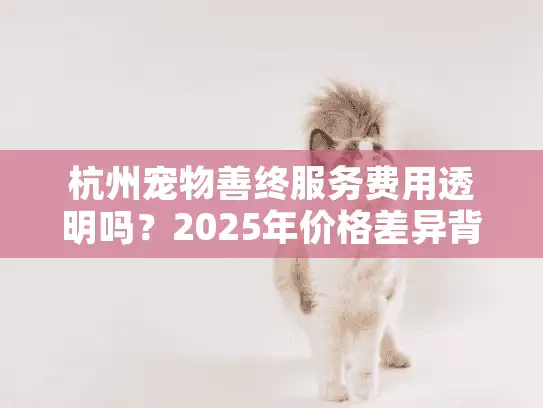杭州宠物善终服务费用透明吗？2025年价格差异背后的4个关键因素