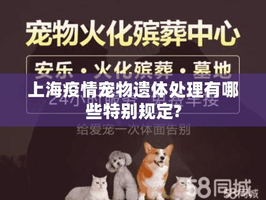 上海疫情宠物遗体处理有哪些特别规定?