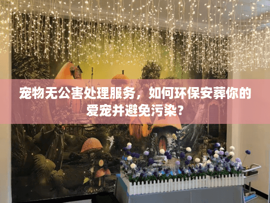 宠物无公害处理服务，如何环保安葬你的爱宠并避免污染？